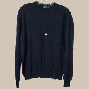 Boss Hugo Boss Mens Virgin Wool Sweater  Made In Italy Midnight Medium